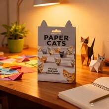 50pcs 3D Animal Origami Kit - Cats & Dogs Paper Art Set, STEAM Educational Toy, Creative DIY Art Craft Suitable For Preschool & Kindergarten Gifts - Multicolor - View 8