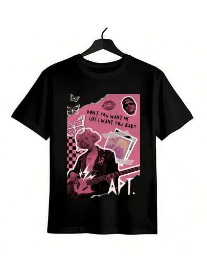 Bla,Ck,Pink T-Shirts