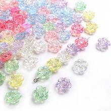 2毫米半透明AB彩山茶花珠DIY配件套装，适用于手链、手机链、钥匙扣和包包配件 - 彩色 - 查看 13