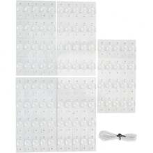 Beads de Lámpara SMD Transparente Redondo 3V para Tiras LED, 100 Unidades Ideal para Reparación de Pantallas LED TV de 32 a 65 Pulgadas y Ahorro Energético,39171164 - Multicolor - Ver 1