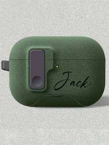 [Customizable] Personalized Pop-Up Flashing Earphone Case With Custom Lettering, DIY Earphone Protective Case, Suitable For 1/2/3/4 Pro/2 Pro/3, Luxury Protective Case, Perfect Gift For Birthdays, Christmas, And Halloween.