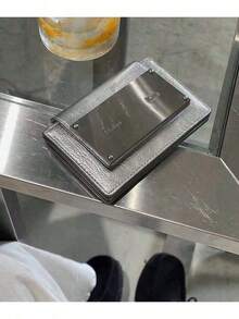 韓国マティンキムカードホルダーデザイナーブランドメタルレタークラシックシンプル実用小銭入れ - 銀のスタンプ - チェックする 4