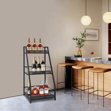 YUNRUX Freestanding Wine Racks & Cabinets - Chocolate Brown - View 1