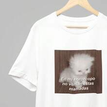 Unisex Meme T-Shirt "This Crap Wasn't In My Horoscope..." - 白色 - 查看 2