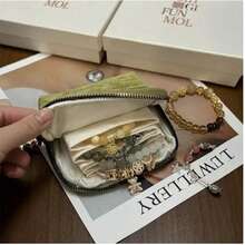 Luxury Jewelry Storage Pouch With Tassel Pendant, Bracelet, Bangle, Jewelry Organizer Zipper Bag, Makeup Room Decor - Multicolor - View 10