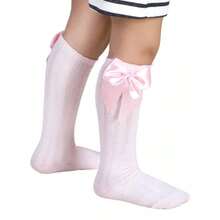 Kit 3 Pares Meia Laço 3/4 Infantil RF 23176 - Multicolorido - Visão 4