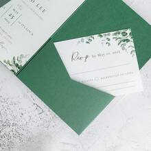 3D Trifold Wedding Invitation Card, Suitable For Wedding, Bridal Shower, Engagement Party And Coming Of Age Ceremony Invitations - Ivory - View 4