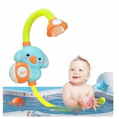 regadera de Elefante, Juguetes de regadera para niños con Ventosa, Apto para niñoss Mayores de 36 Meses