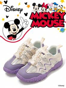 Disney 1 đôi giày thể thao trẻ em chính thức hợp tác cùng Mickey Mouse, thích hợp cho sinh hoạt hàng ngày, kỳ nghỉ, thể thao và các hoạt động ngoài trời. Thoải mái, ôm sát chân, chống trơn trượt, thoáng khí. (Giày thể thao bé trai, giày thường ngày bé trai, giày thể thao trẻ em, giày thể thao bé gái, giày thường ngày bé gái) - Màu tím - Xem 1