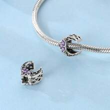 925 Pure Silver Adorable Pet Series - Cat Claw Guardian Pendant, Cat Claw Fishbone Pendant, Friendship Cat Claw Pendant, Magic Cat Pendant, Fishbone Cat Claw Print Pendant, Cat And Dog Claw Print Earrings, Cat Claw Bone Pendant, Moon Cat Claw Beads, Cute Cat Beads, Sweet Cat Claw Beads, Lotus Cat Moon String Pendant - Multicolor - View 10