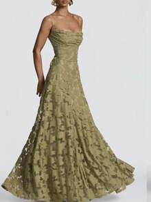 Women's New Style Cocktail Dress, Fashionable And Versatile, Elegant And Stylish, Party Dress, Sexy Strapless Dress - màu xanh lá - Xem 2