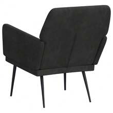vidaXL Sessel Schwarz 62x79x79 cm Samt - Schwarz - Übersicht 3