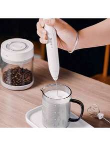 2 em 1 | Batedor Misturador Mixer Elétrico para Bebidas Leite Café Clara de Ovo - Multicolorido - Visão 5