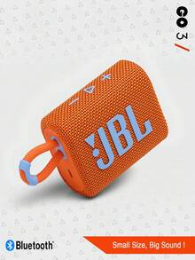 JBL Go 3 便携式迷你蓝牙音箱，无线音箱，IP67 防水防尘，音质震撼，低音强劲，5 小时播放时间，适合居家、户外和旅行，多种颜色可选 - 橘色 - 查看 12