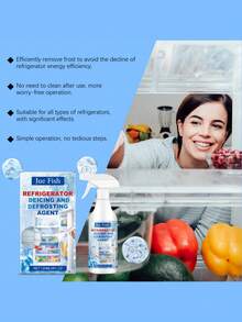 Refrigerator Defrosting & Deicing Agent, Household Freezer Frost Remover, Ice Block Cleaner, Anti-Icing, Ice Melting Agent - Multicolor - View 6