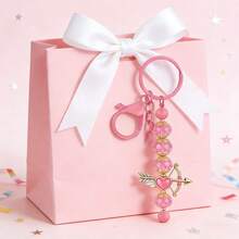 3/6pcs Beaded Keychain Chains, Blank Alloy Beaded Keychain DIY Accessories Kit, Suitable For Pendant Bead DIY Keychain Making, Jewelry Making, Gifts - Beaded Keychain - View 5