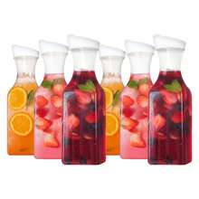 600ml/1000ml/1400ml/1600ml Transparent Acrylic Juice/Cold Water Pitcher, Large Capacity Milk/Coffee Pot, Heat-Resistant Water Dispenser - Multicolor - View 9