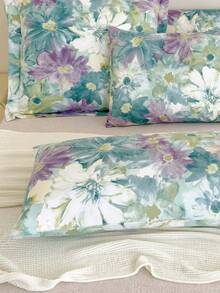 最佳平价柔软超细纤维枕套 - 枕套，低过敏性透气枕套，大号加长标准尺寸、皇后尺寸、单人床尺寸、双人床尺寸、加大双人床尺寸、欧式尺寸和方形尺寸，四季皆宜的床上用品套装 - 薄荷綠 - 查看 7