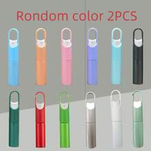 2 Pieces - 0.68 Ounces Portable Mini Refillable Perfume Hand Sanitizer Alcohol Hook Bottle - Press Spray Hook Bottle - 2件隨機顏色 - 查看 8