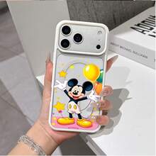 Disney What Mickey Mouse Patterned Phone Case Designed With Cheerful Balloons And Stars. Compatible With IPhone 17, 16, 15, 14, 13, 12, And 11 Pro Models. Made From TPU, Featuring Shockproof Protection. A Perfect Gift For Family, Friends, Birthdays, Spring Festivals, Holidays, And Valentine's Day. - Màu xanh lam - Xem 6