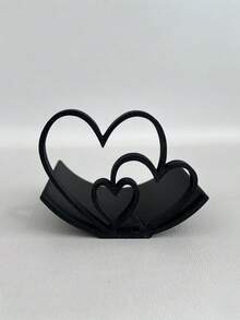 1个浪漫心形卫生纸架 | 塑料材质，自粘式，可独立放置，是圣诞节、情人节、母亲节、生日礼物的理想之选 - 彩色 - 查看 5