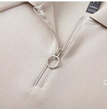 Adidas 休閒女士翻領修身透氣連身裙 - 淺卡其 - 查看 5