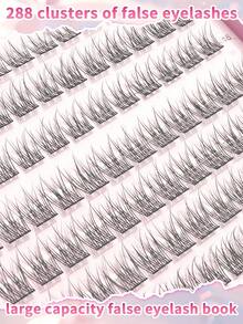 New Product Recommendation: Best-Selling 288-Piece D-Curl Single Cluster False Eyelashes, DIY Eyelash Extension Kit, Large Capacity Mixed Eyelash Clusters, Including Eyelash Glue, Setting Solution, And Eyelash Extension Tools. Convenient For Self-Application At Home, Suitable For Beginners, And Easy To Use. This Eyelash Cluster Kit Is Perfect For Various Occasions Such As Dates, Parties, Holidays, And Travel. - 粉色 - 查看 9