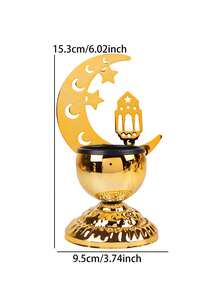 1件/套 星月清真寺烛台。这款烛台由金属制成，固定装饰组合包括“新月（含小空心新月）、五角星和清真寺吊灯”，展现出主题风格，并带有清晰的宗教和文化符号。 - 彩色 - 查看 11