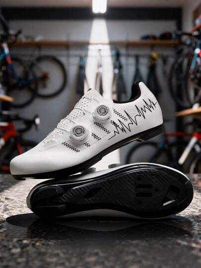 Nuevo juego de candado y zapatos de bicicleta de carretera, zapatos de ciclismo de montaña para hombre con suela dura para exteriores