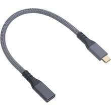 Cable de Extensión USB Tipo C, Carga Extensora Tipo C de Transferencia Rápida de 20Gbps 240W, Cable Extensor USB C 3,2 Macho a Hembra para Tableta de Teléfono (0,5 m/1,6 pies),37498678 - Rosa Oxidada - Ver 1