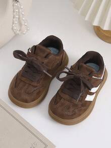 Girls' Casual Sports Shoes, Princess Style Soft Bottom Toddler Shoes, Spring/Autumn - Brown - View 3