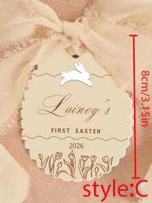 Thẻ tên giỏ quà Phục Sinh khắc laser cá nhân hóa, hình trứng Phục Sinh dễ thương, giỏ hình thỏ, thẻ quà tặng Phục Sinh, nhãn tên giỏ quà hình thỏ Phục Sinh tùy chỉnh. - Thẻ tên C-Lễ Phục Sinh - Xem 11