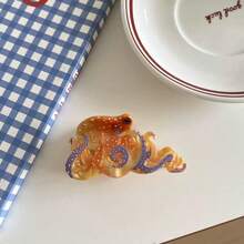 全新海洋系列发夹，包含剑鱼、章鱼、海龟、鲸鱼等多种海洋动物造型，采用醋酸纤维材质。尺寸大，优雅独特，可固定在脑后。创意设计，全球畅销海洋动物发夹。趣味十足的海洋动物发夹。女士发饰，优雅时尚发爪夹。 - 彩色 - 查看 7