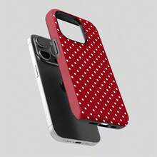 Red Polka Dot  Case, Suitable For 17 ProMax, 16Pro, 15, 14, 13, 12,  25 Ultra Plus, 24, 23, 22 Phone Cases, Double-Layer Protective Case, Smartphone Case, A Gift For Girls MLU6 - màu đen - Xem 6