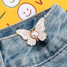 Butterfly Clothing Waist Closing Button Jeans Ornaments Removable Tighten Waist Button Adjustable Detachable Waist Clip Women - A - View 8