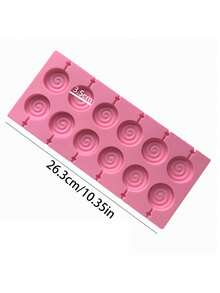 1pc 20-Cavity Silicone Lollipop Mold, Suitable For Making Cake Pops, Chocolates, Candies, Non-Stick, Oven/Dishwasher/Fridge , Baking Accessory, Kitchen Essential - Multicolor - View 13