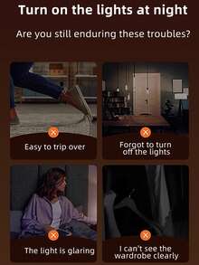 1pc Rechargeable LED Night Light, Automatically Turns On At Dusk And Off At Dawn, 4000K Soft White Light, Bright Night Light With Auto On/Off, Suitable For Adults, Kids Room, Bedroom, Bathroom, Hallway, Kitchen - Multicolor - View 5