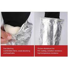 CYPN1 Par de Guantes de Aislamiento Térmico Resistentes a Altas Temperaturas Papel de Aluminio Resistente Al Calor para Soldadura Industrial y Extinción de IncendiosFashion - 224378428 - Ver 3