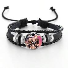 1pc Fashion Witch Hunting Bracelet, Time Stone Wristband, Unisex Braided Black Rope Bracelet Accessory - Multicolor - View 16