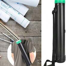 Tubo de pster para documentos, tubo de dibujo telescpico de 19,3 a 43,3 pulgadas, tubo de almacenamiento de plstico engrosado con correa ajustable para almacenar pintura, planos, dibujos, etc. - como se muestra en la figura - Ver 5
