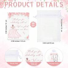 Quinceanera Party Favors Guests Quinceanera Acrylic Shot Glasses Thank You Cards With Organza Bags Mis Quince Anos Sweet 15 Birthday Party FavorsRed - 粉紅色 + 50 - 查看 4