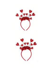 Diadema con corazón rojo lindo - Accesorio para fotografías y citas - Regalo de tocado con corazón dulce para niñas, fiesta, Día de San Valentín, disfraz - Multicolor - Ver 12