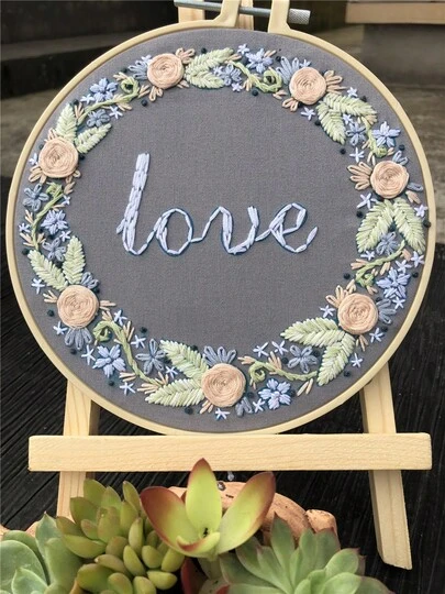 This Embroidery Set Includes Embroidery Thread, Needles, And DIY Tools. Suitable For Adults And Beginners, It Includes Embroidery Fabric, Instructions, Thread, And Needles. A Perfect Holiday Gift For Friends Or Family, Or A Home/Office Craft Item.