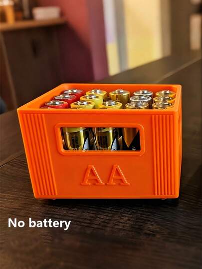 Hộp đựng pin AAA/AA - Dung tích lớn, 30/20 khe, chất liệu nhựa bền, quà tặng Giáng sinh & Halloween, hộp đựng pin | Hộp đựng pin trang trí | Thiết kế xếp chồng - Không bao gồm pin - Giá đỡ pin