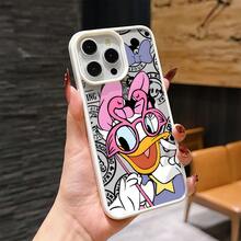 Disney Patterned Phone Case. Mickey Mouse, Stitch, Donald Duck, Minnie Mouse, Goofy, Pluto, And Daisy Duck Pattern. Magnetic Phone Case.  Compatible With IPhone 17, 16, 15, 14, 13, 12 Pro Models And Galaxy, Offering Shockproof Protection. A Special Gift For Family, Friends, Birthdays, Holidays, And Special Occasions. A Stylish And Fun Accessory To Brighten Up Your Device With What And What Flair. - 白色 - 查看 2