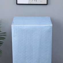 Top Loading Door Washing Machine Cover, Dustproof Universal Fit For 6-10kg, Easy Clean Fabric Protector - Plain Blue - View 4