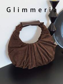 Cloud Pleated Bag, Niche Design, New Arrival, High-Quality, Fashion Minimalist, Versatile Handbag For Commuting - Coffee - View 2