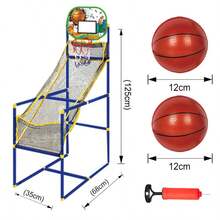 Bộ trò chơi bóng rổ arcade vui nhộn - Thích hợp chơi trong nhà/ngoài trời, kèm bơm hơi và bóng rổ, dễ lắp đặt, là món quà lý tưởng cho dịp lễ và sinh nhật. - Nhiều màu - Xem 8