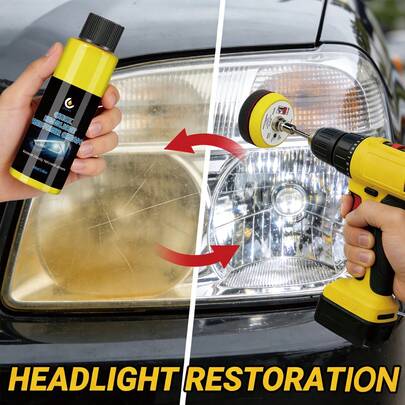 HGKJ 3pcs Headlight Restoration Paste - Instantly Restores Headlights' Clarity And Shine, Removes Yellowing And Scratches (Can Be Used With Electric Polisher). This Formula Can Remove Oxidation, Discoloration And Scratches In Just A Few Minutes. Works Great Whether Used Alone Or With An Electric Polisher.