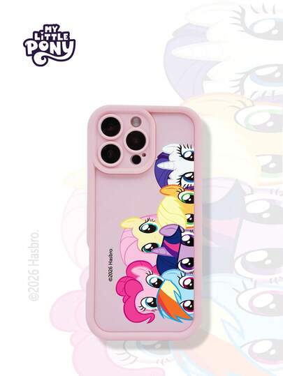 MY LITTLE PONY Officiellt tecknat flickigt, fallskyddande och halkfritt telefonskal lämpligt för Apple 17, 17 Air, 17 Pro, 17 Pro Max, Android-modeller Galaxy A-serien, Galaxy S-serien, Apple 11-serien, 12-serien, 13-serien, 14-serien, 15-serien, 15 Pro Max, 16 Pro, 16 Pro Max, X, XR, XS Max